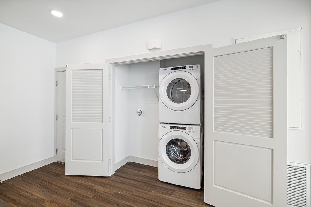 In unit laundry at The Braydon Apartments in Napa CA